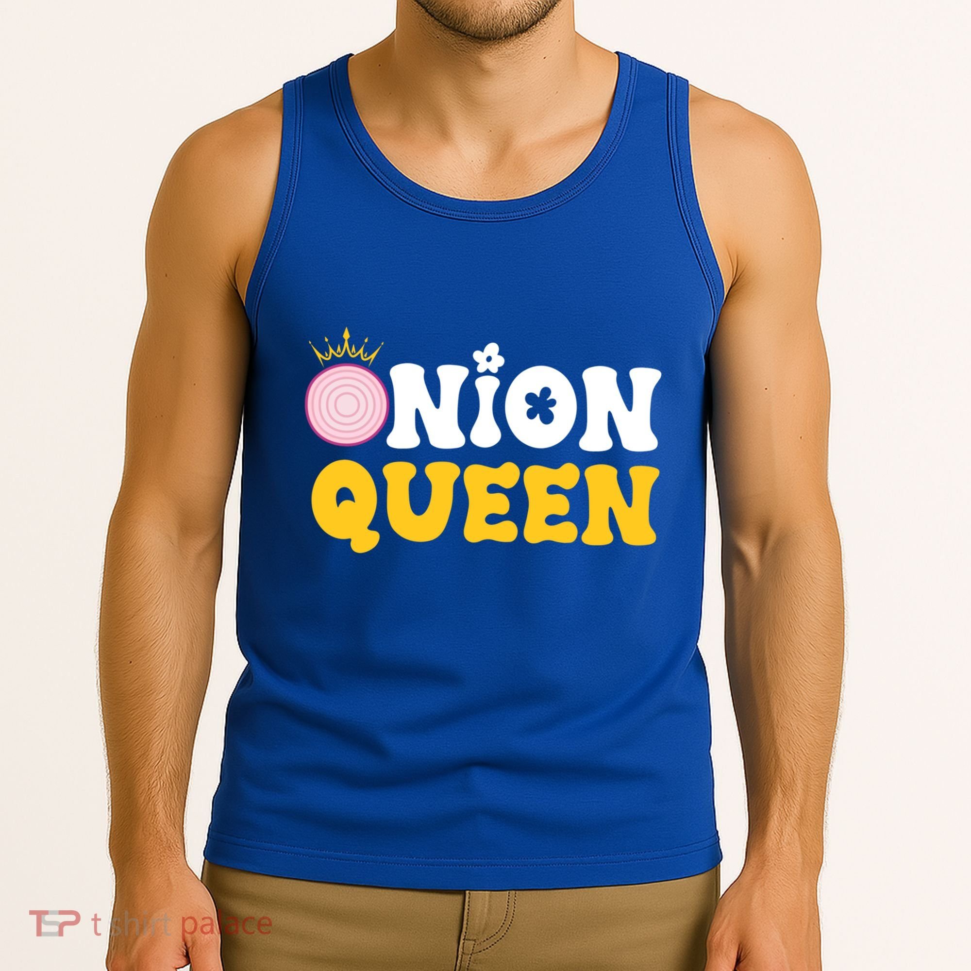 Funny Onion Queen Mom Fruit Vegetable Mother's Day Gardener Cool Gift Tank Top