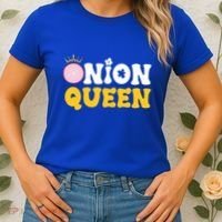 Funny Onion Queen Mom Fruit Vegetable Mother's Day Gardener Cool Gift Women's T-Shirt thumb 2