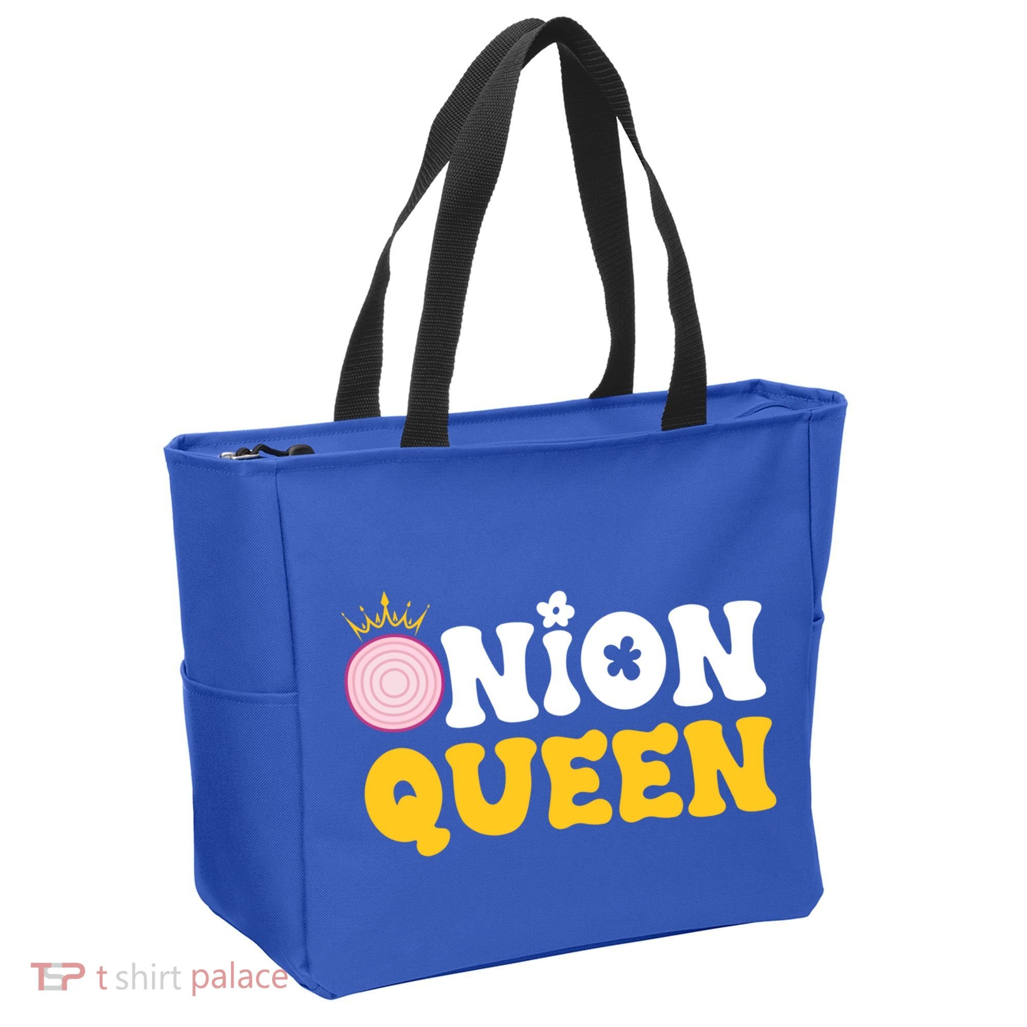 Funny Onion Queen Mom Fruit Vegetable Mother's Day Gardener Cool Gift Tote Bag