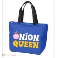 Funny Onion Queen Mom Fruit Vegetable Mother's Day Gardener Cool Gift Tote Bag thumb 3