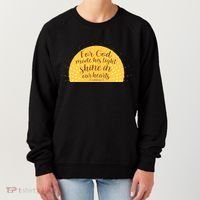 For God Made His Light Shine In Our Hearts 2 Corinthians 4:6 Women's Sweatshirt thumb 0