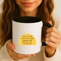 For God Made His Light Shine In Our Hearts 2 Corinthians 4:6 Coffee Mug thumb 3