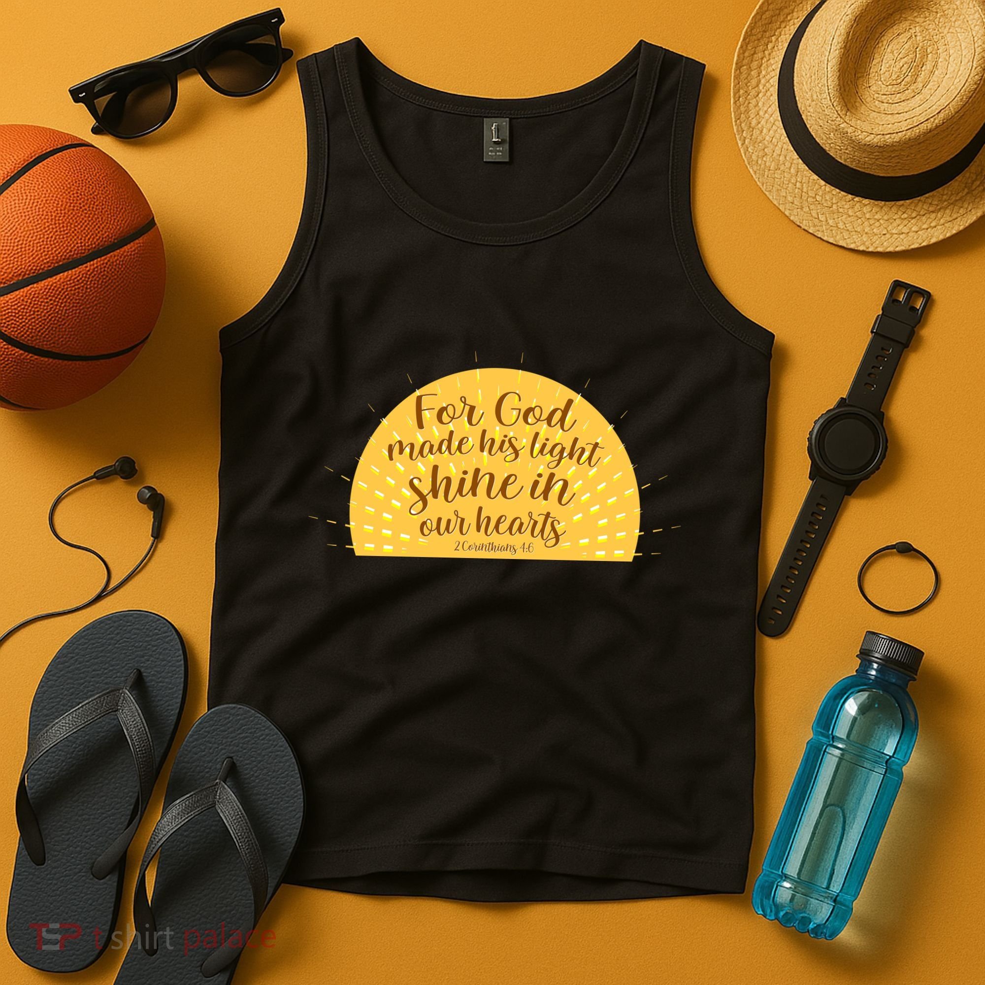 For God Made His Light Shine In Our Hearts 2 Corinthians 4:6 Tank Top