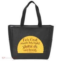 For God Made His Light Shine In Our Hearts 2 Corinthians 4:6 Tote Bag thumb 0
