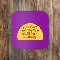 For God Made His Light Shine In Our Hearts 2 Corinthians 4:6 Coaster thumb 0