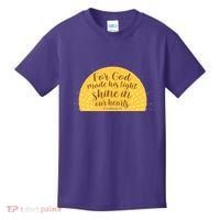 For God Made His Light Shine In Our Hearts 2 Corinthians 4:6 Kids T-Shirt thumb 0