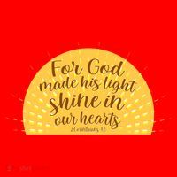 For God Made His Light Shine In Our Hearts 2 Corinthians 4:6 Santa Hat thumb 1