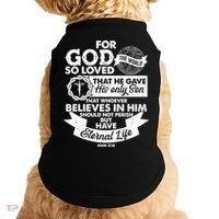 For God So Loved the World John 3:16 Doggie Tank thumb 0