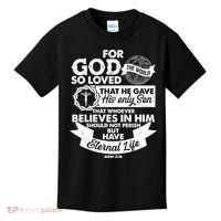 For God So Loved the World John 3:16 Kids T-Shirt thumb 0