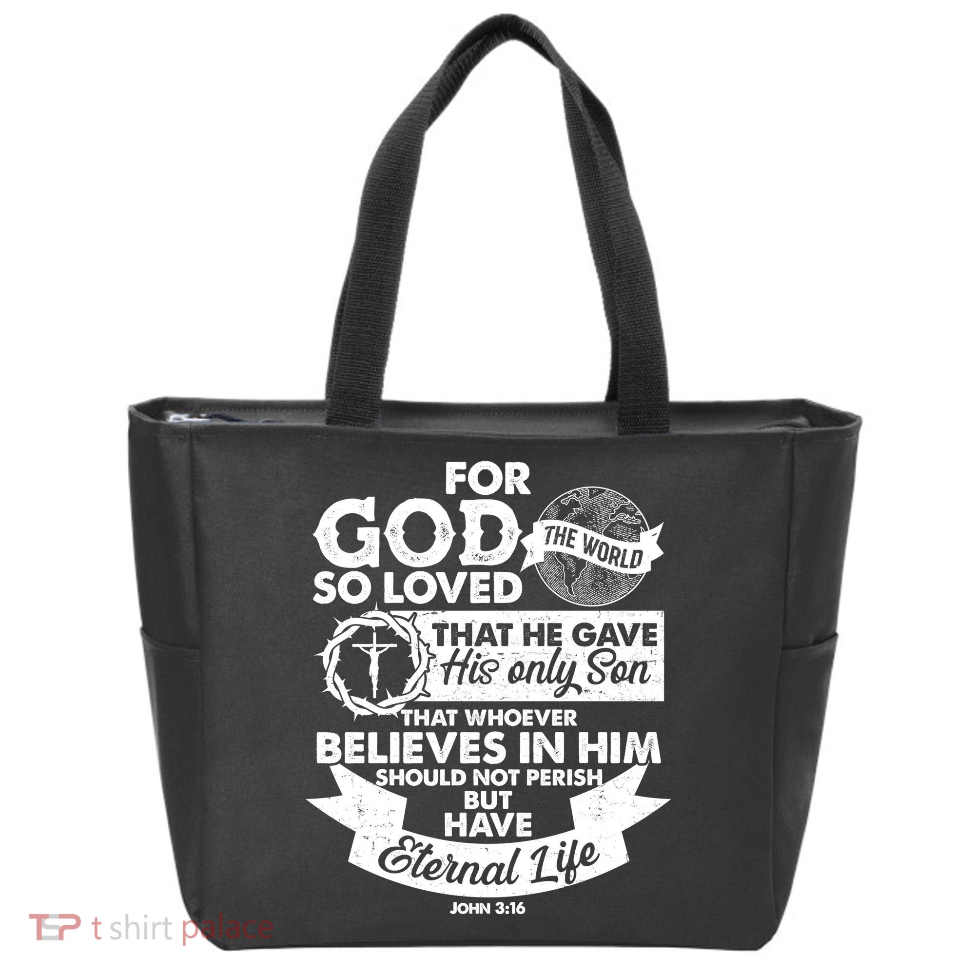 For God So Loved the World John 3:16 Tote Bag