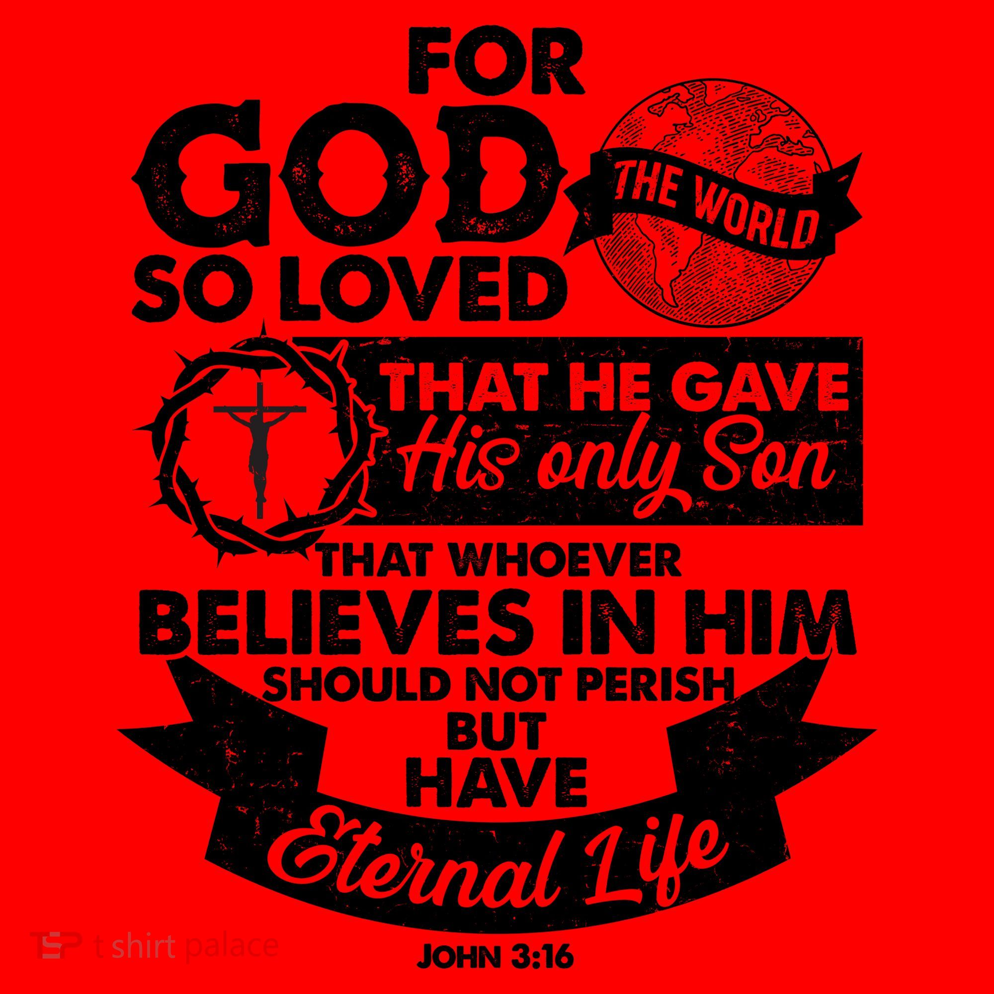 For God So Loved the World John 3:16 Santa Hat