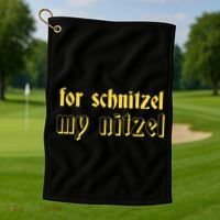 For Schnitzel My Nitzel Golf Towel thumb 1