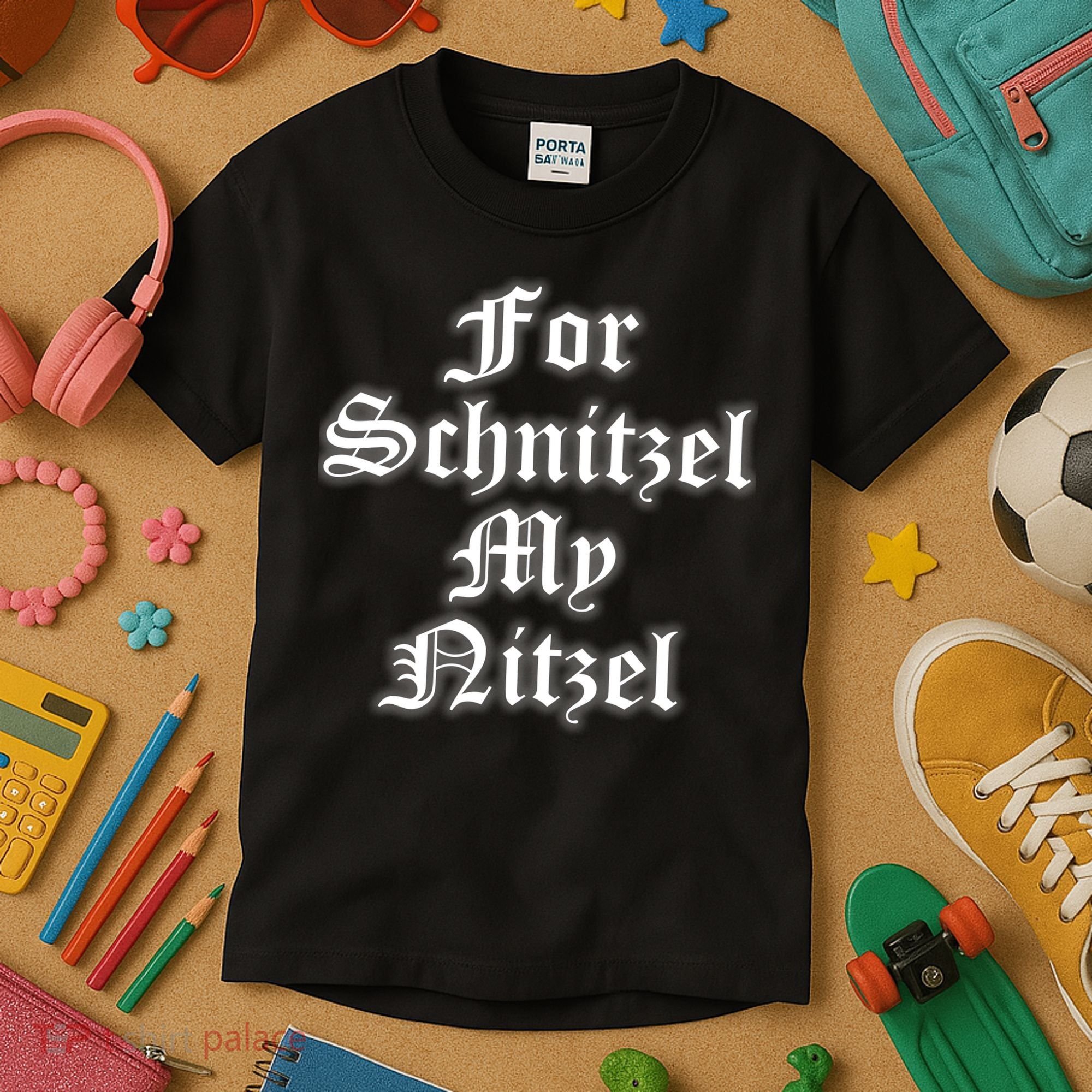 For Schnitzel My Nitzel Funny Oktoberfest Kids T-Shirt