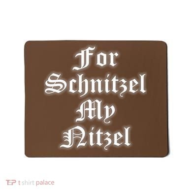 For Schnitzel My Nitzel Funny Oktoberfest Mousepad