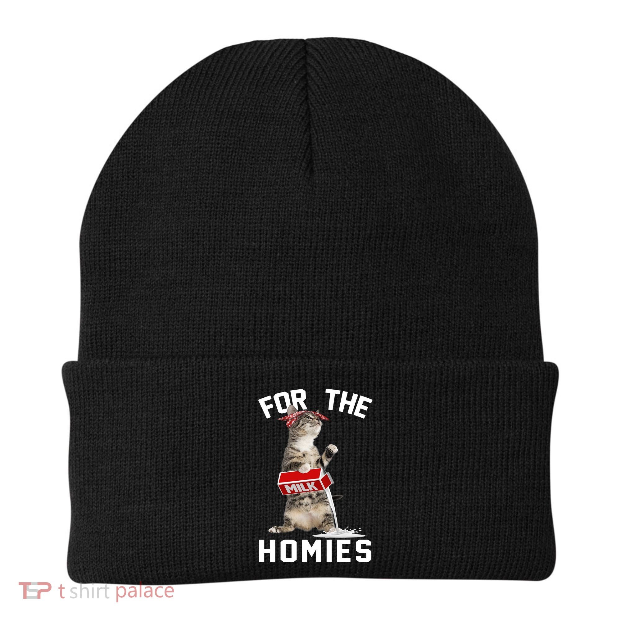 For The Homies Gangsta Cat Beanie