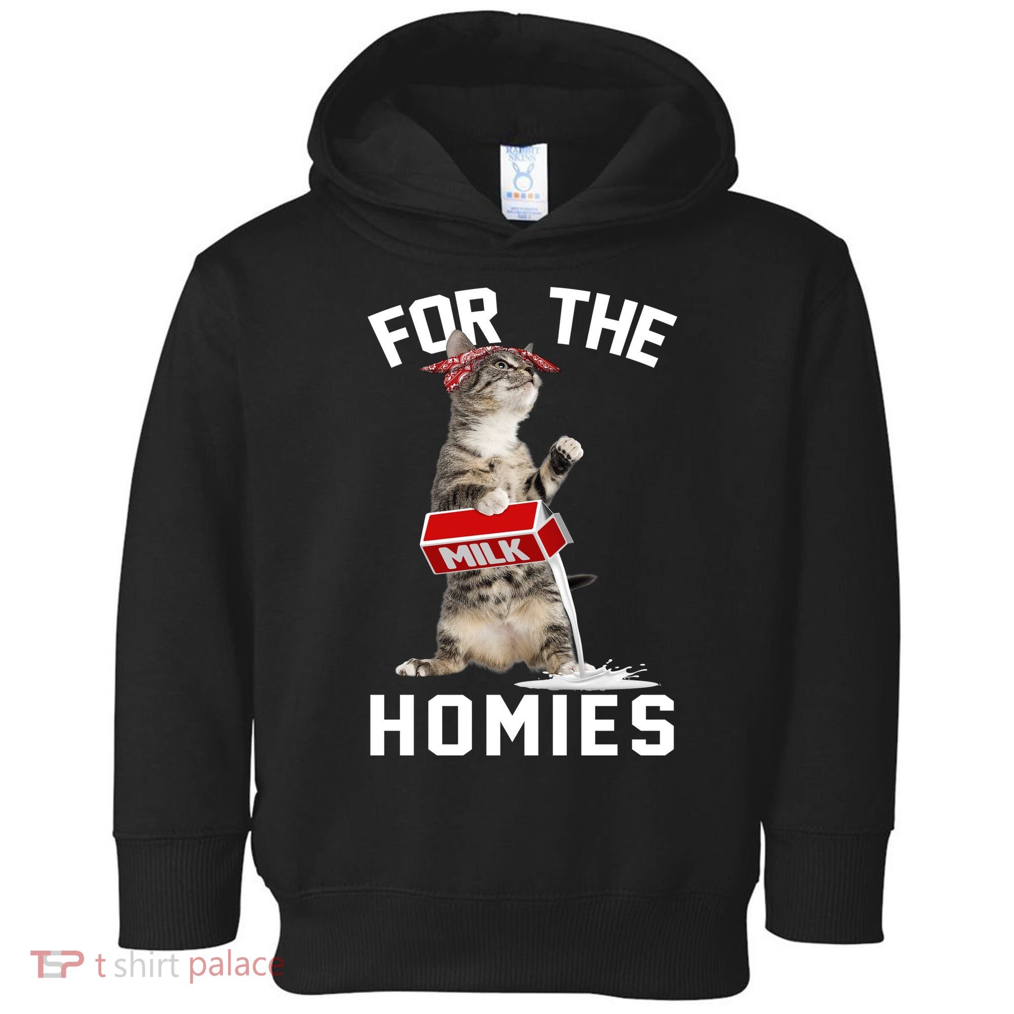 For The Homies Gangsta Cat Toddler Hoodie
