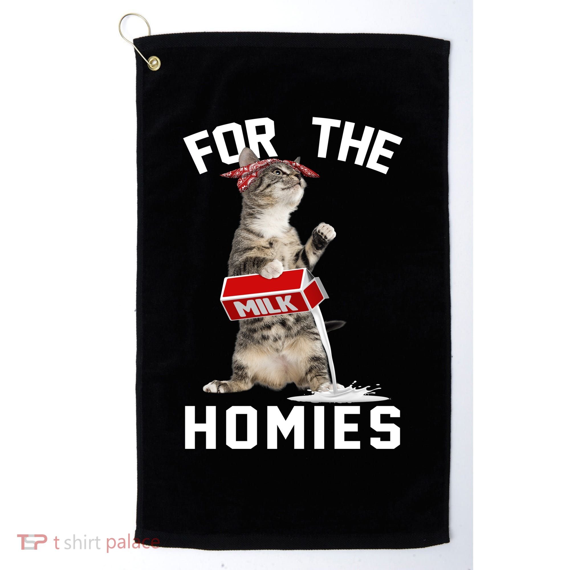For The Homies Gangsta Cat Golf Towel