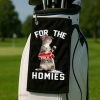 For The Homies Gangsta Cat Golf Towel thumb 2