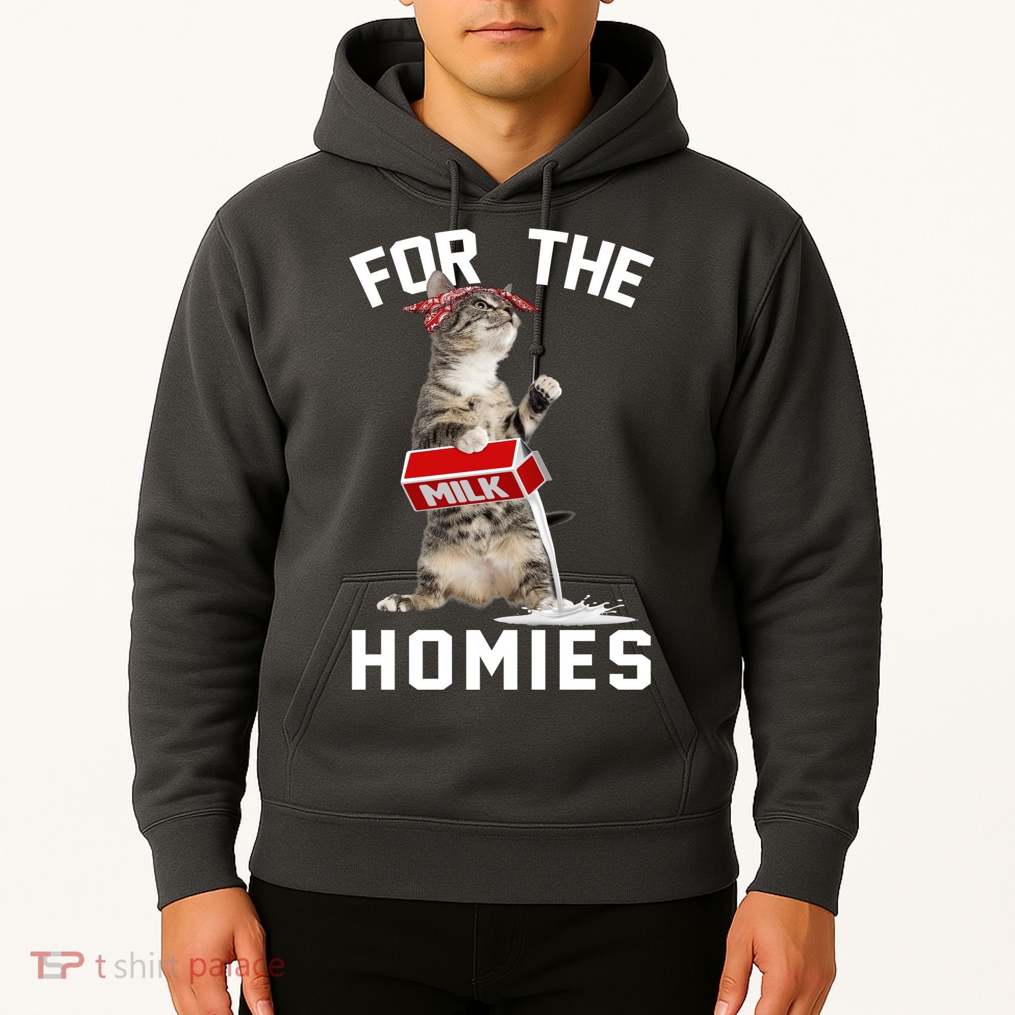 For The Homies Gangsta Cat Hoodie