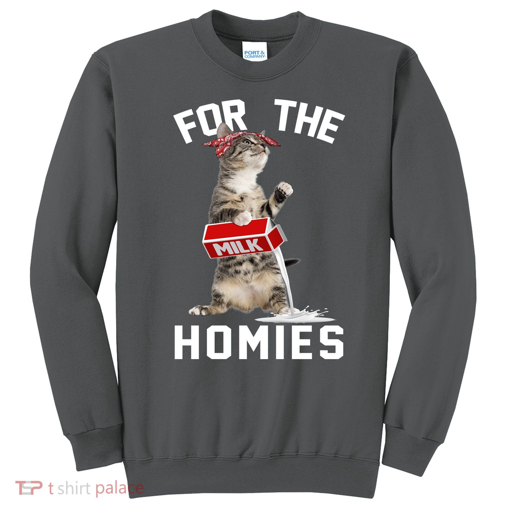 For The Homies Gangsta Cat Sweatshirt