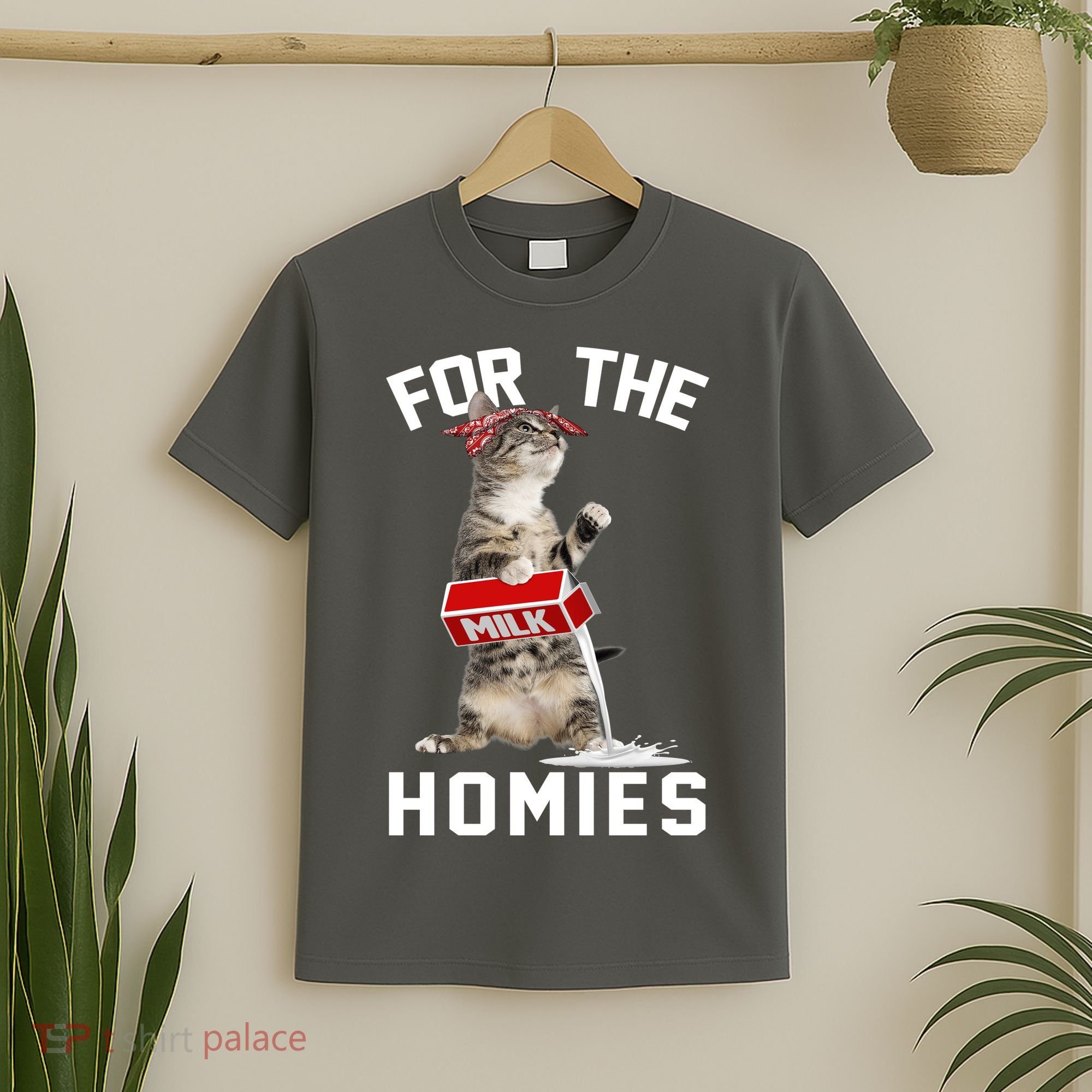 For The Homies Gangsta Cat T-Shirt