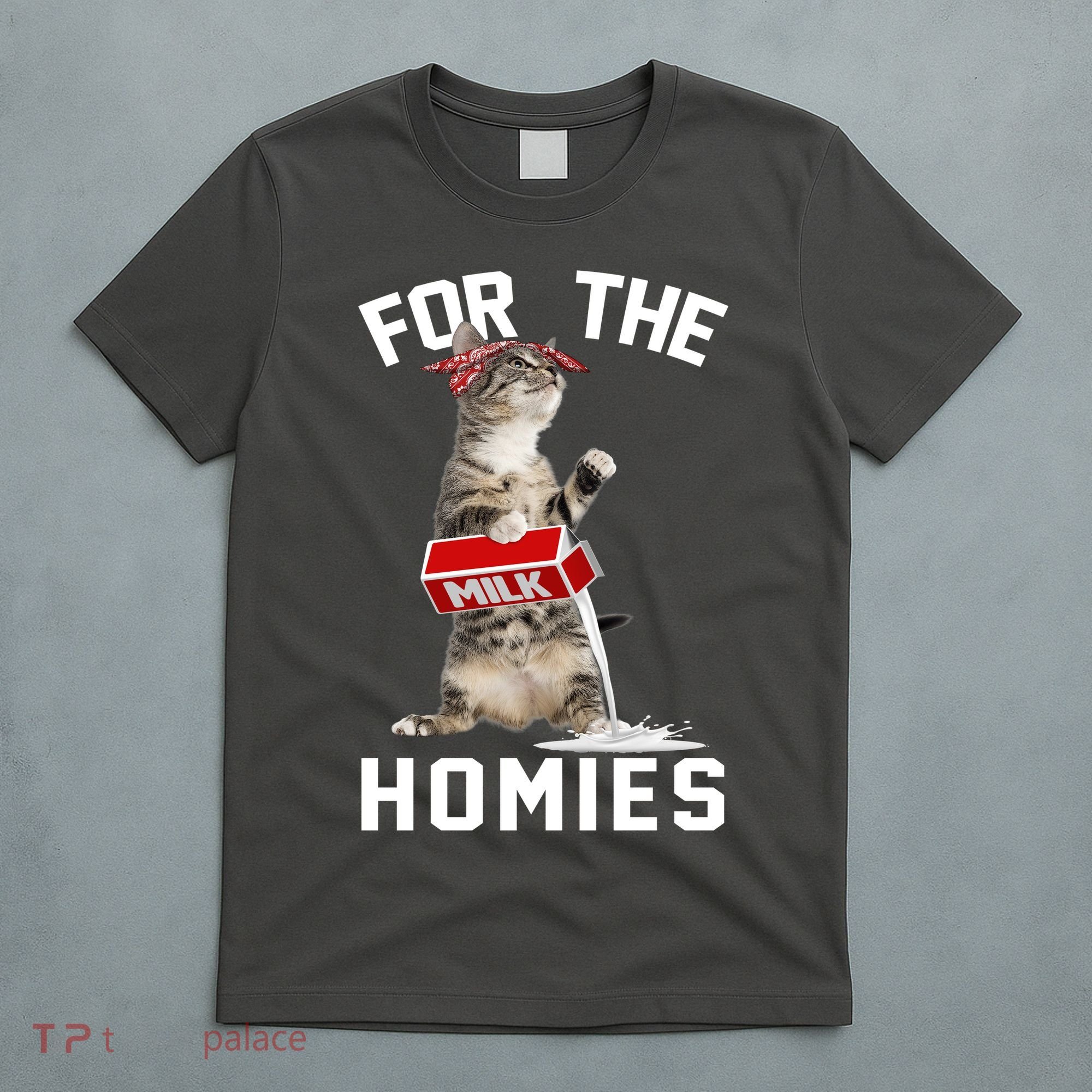 For The Homies Gangsta Cat T-Shirt