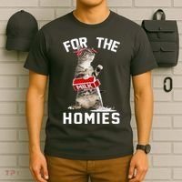 For The Homies Gangsta Cat T-Shirt thumb 6