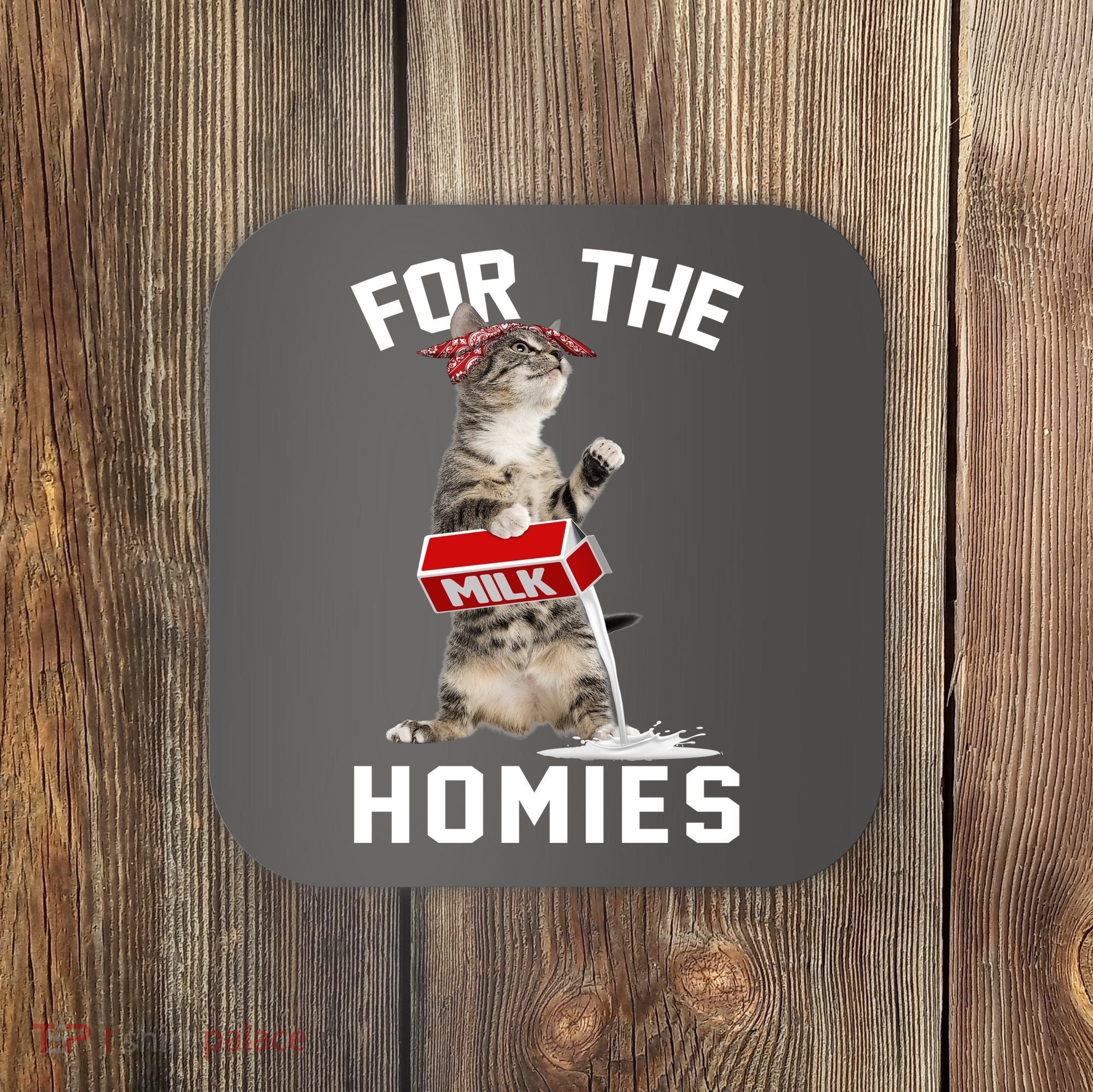 For The Homies Gangsta Cat Coaster