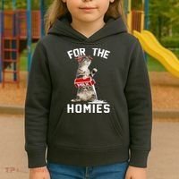 For The Homies Gangsta Cat Kids Hoodie thumb 3