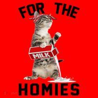 For The Homies Gangsta Cat Santa Hat thumb 1