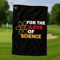 For The Love Of Science Golf Towel thumb 1