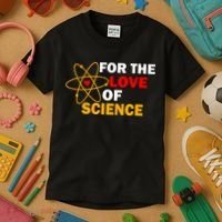 For The Love Of Science Kids T-Shirt thumb 3