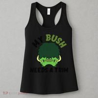 Funny Offensive Rude Novelty My Bush Needs A Trim Hairstyle Women's Tank Top thumb 3