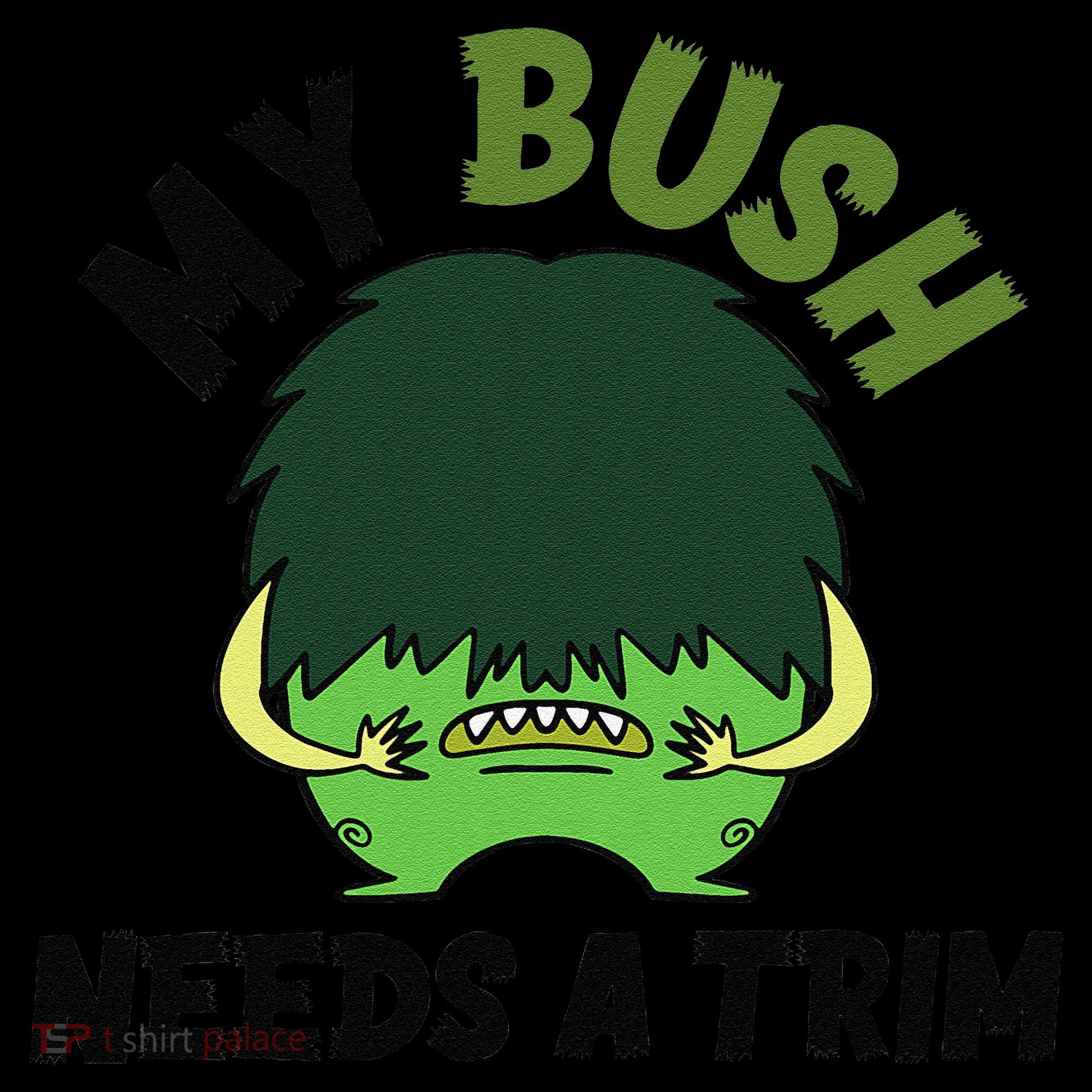 Funny Offensive Rude Novelty My Bush Needs A Trim Hairstyle Women's Tank Top