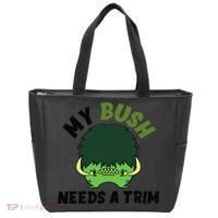 Funny Offensive Rude Novelty My Bush Needs A Trim Hairstyle Tote Bag thumb 0