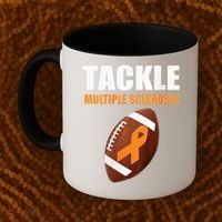 Football Orange Ribbon Multiple Sclerosis Awareness Coffee Mug thumb 2