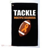 Football Orange Ribbon Multiple Sclerosis Awareness Golf Towel thumb 0