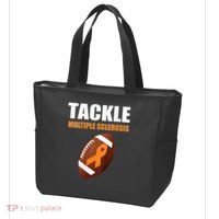 Football Orange Ribbon Multiple Sclerosis Awareness Tote Bag thumb 3