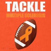 Football Orange Ribbon Multiple Sclerosis Awareness Sweatshirt thumb 2