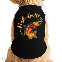 Fish On!!! Rainbow Trout Fishing Doggie Tank thumb 0