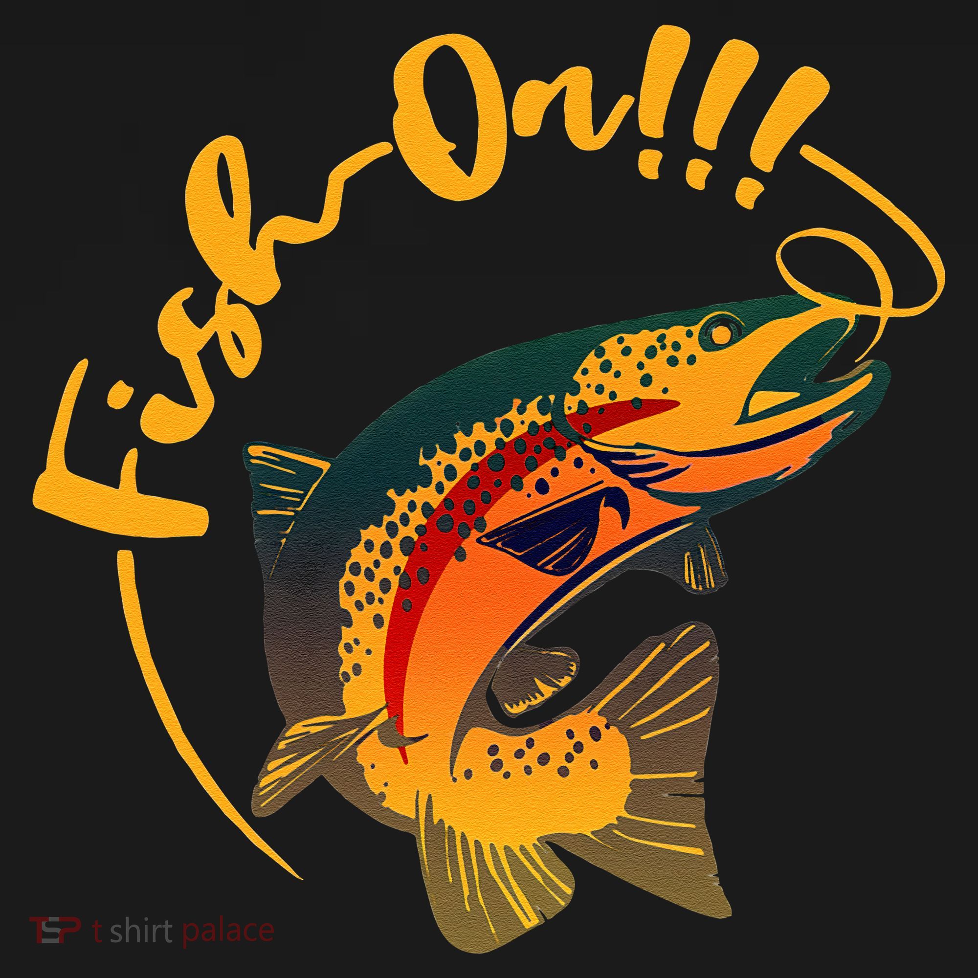 Fish On!!! Rainbow Trout Fishing Bucket Hat