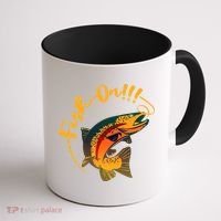 Fish On!!! Rainbow Trout Fishing Coffee Mug thumb 1