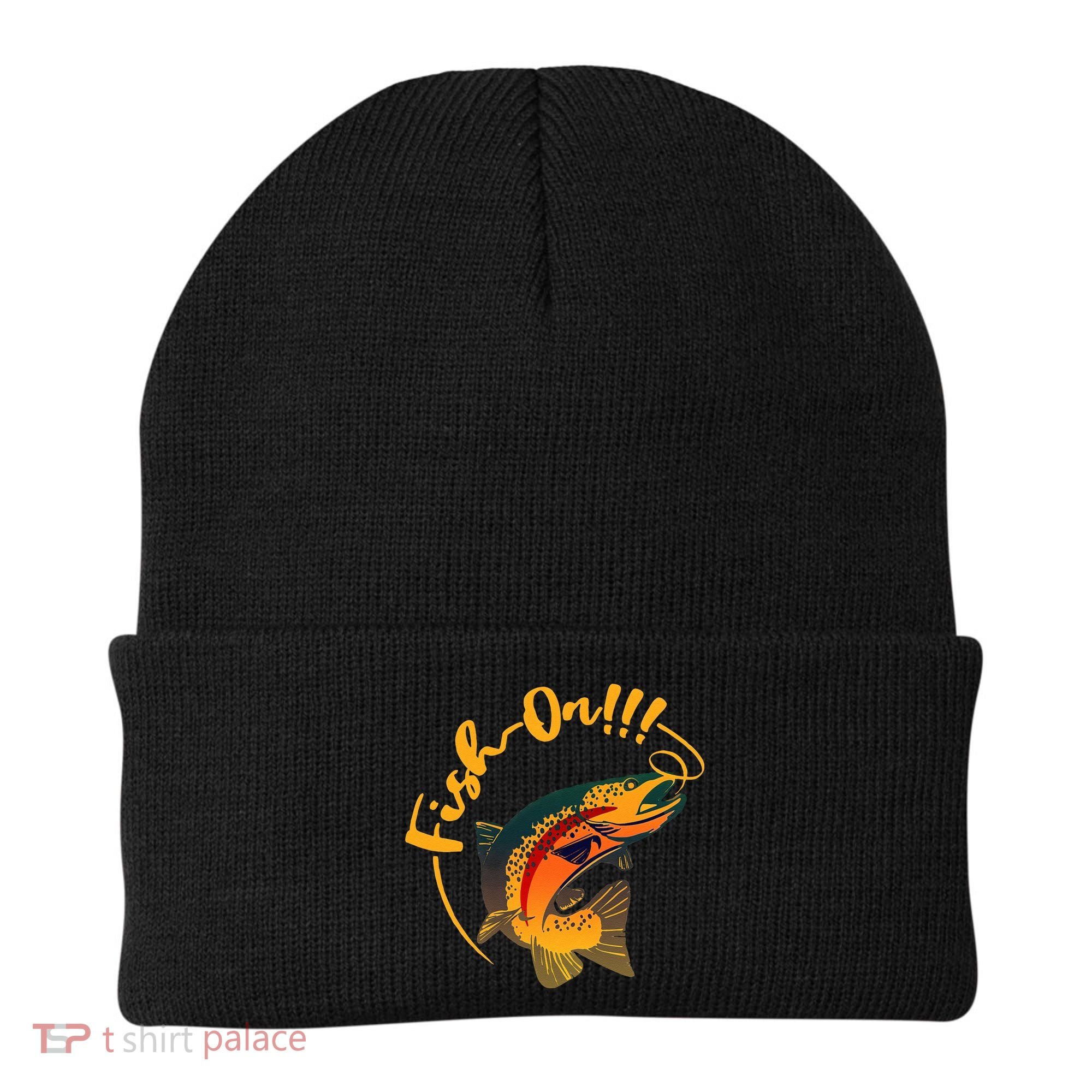 Fish On!!! Rainbow Trout Fishing Beanie