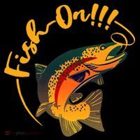Fish On!!! Rainbow Trout Fishing Women's Hoodie thumb 2