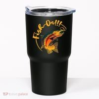 Fish On!!! Rainbow Trout Fishing Tumbler thumb 0