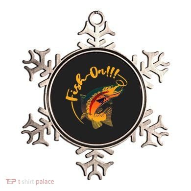 Fish On!!! Rainbow Trout Fishing Ornament