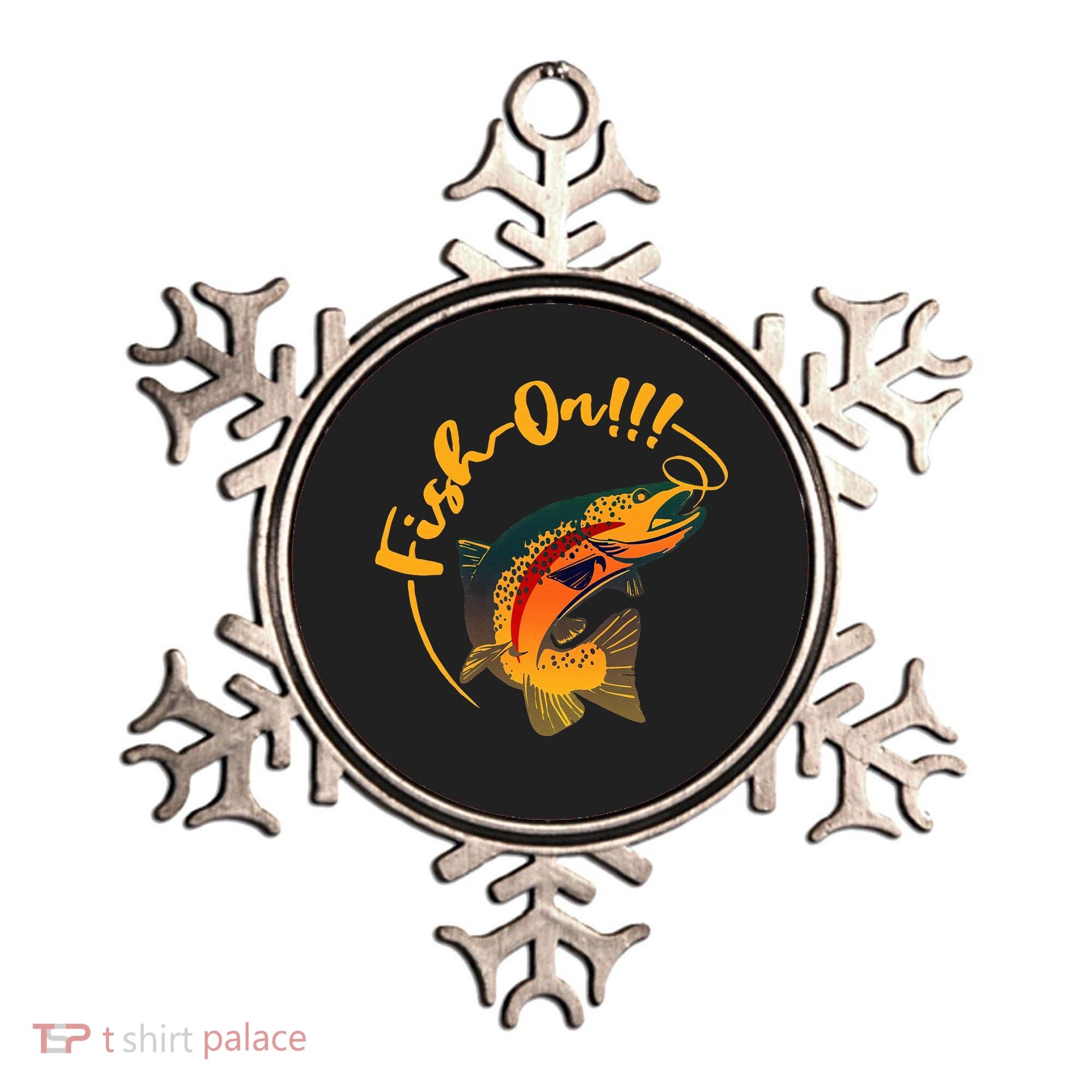 Fish On!!! Rainbow Trout Fishing Ornament