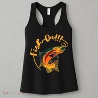 Fish On!!! Rainbow Trout Fishing Women's Tank Top thumb 3