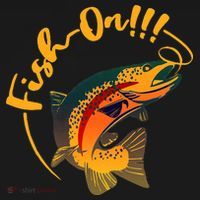 Fish On!!! Rainbow Trout Fishing Women's Tank Top thumb 5