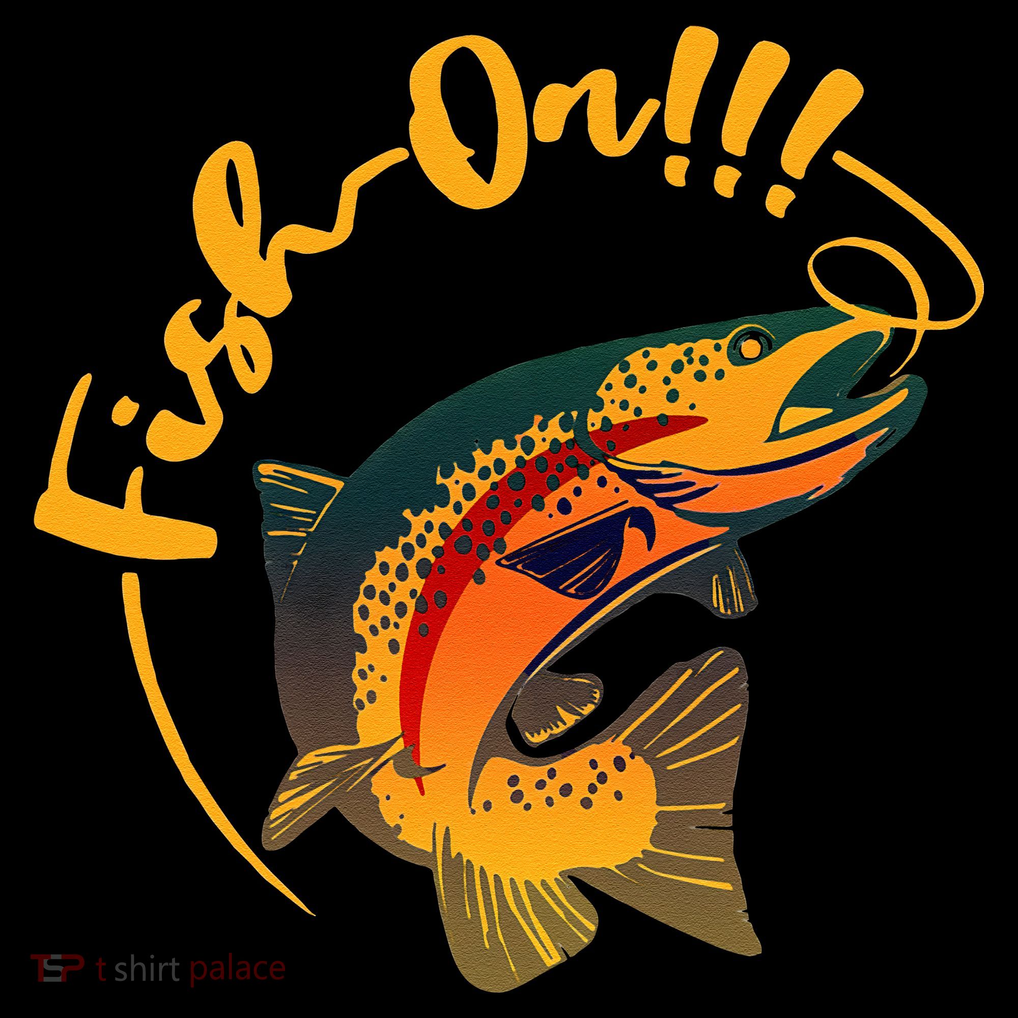 Fish On!!! Rainbow Trout Fishing Toddler Hoodie